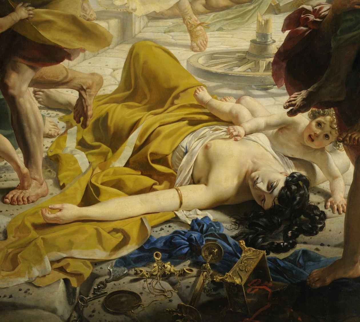 L'ultimo giorno di Pompe, 1833 - State Russian Museum, San Pietroburgo, dettaglio 3